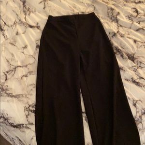 Wide leg black pants